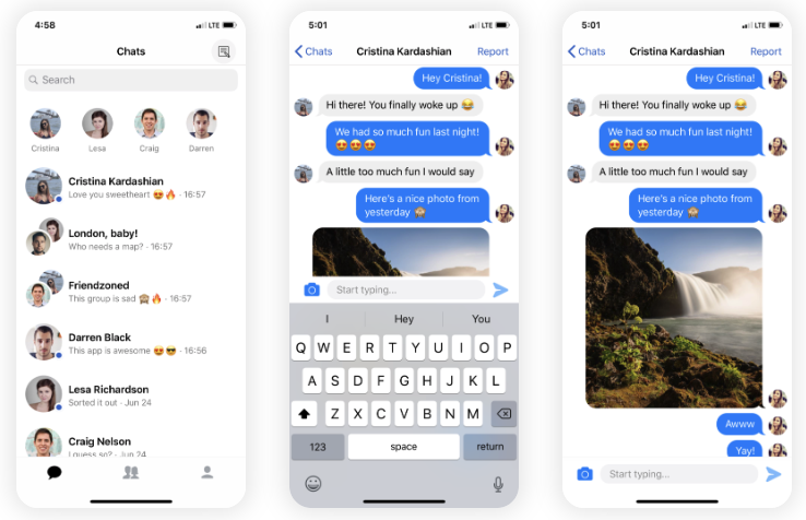 messenger clone app