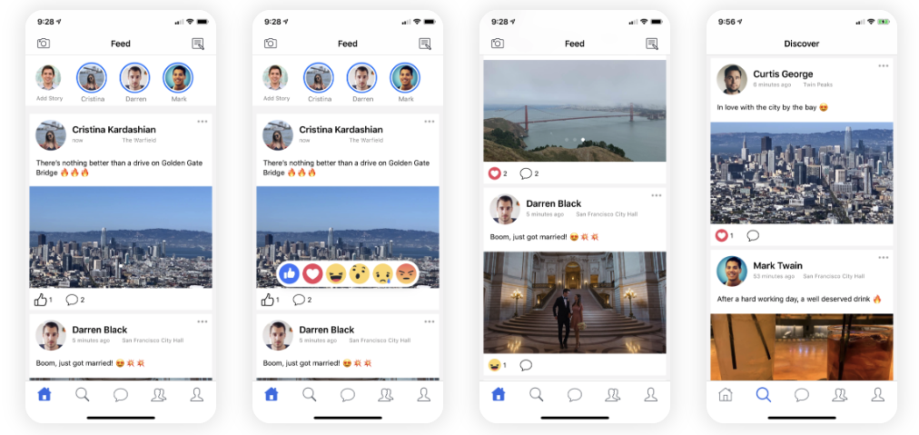 social network template