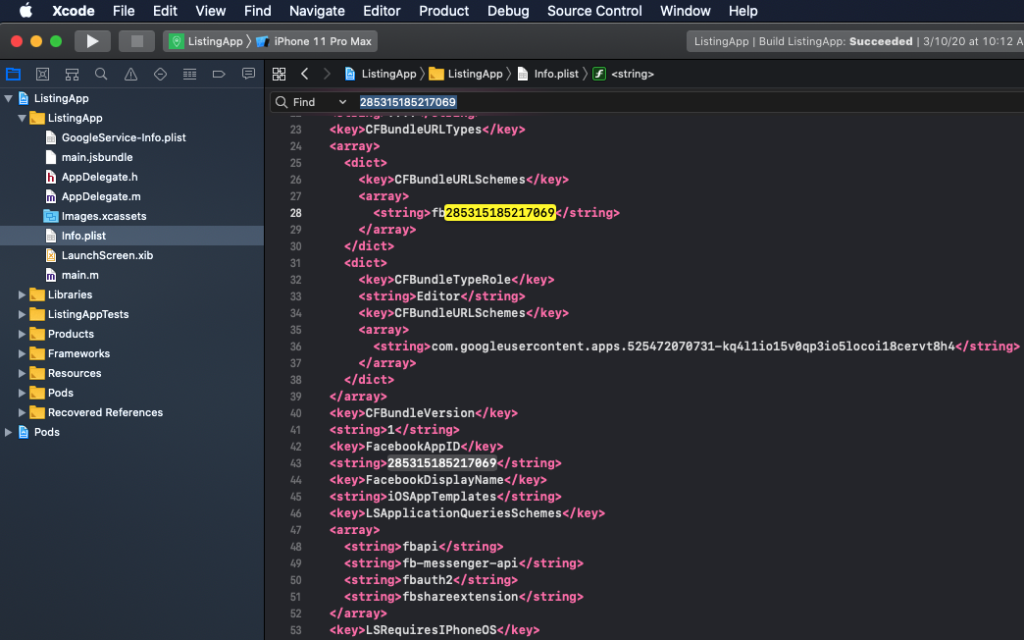Facebook Login setup step 6