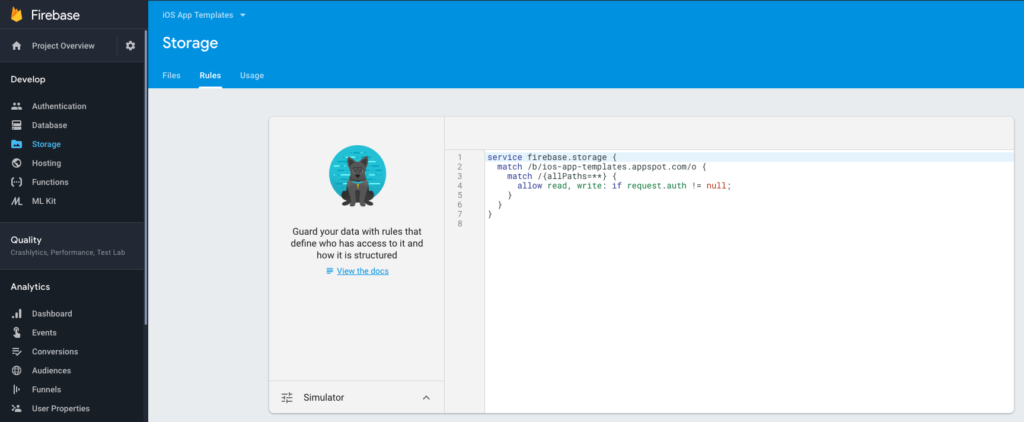 firebase storage swift
