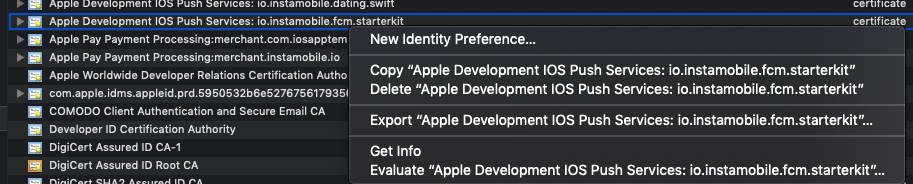 iOS remote push notifications swift 5 firebase