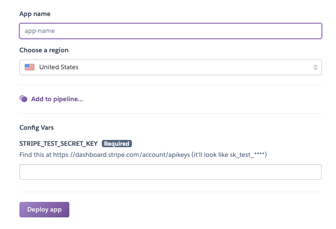 shopping app stripe