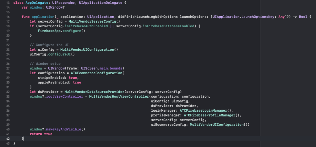 UberEats Main Configuration step 3