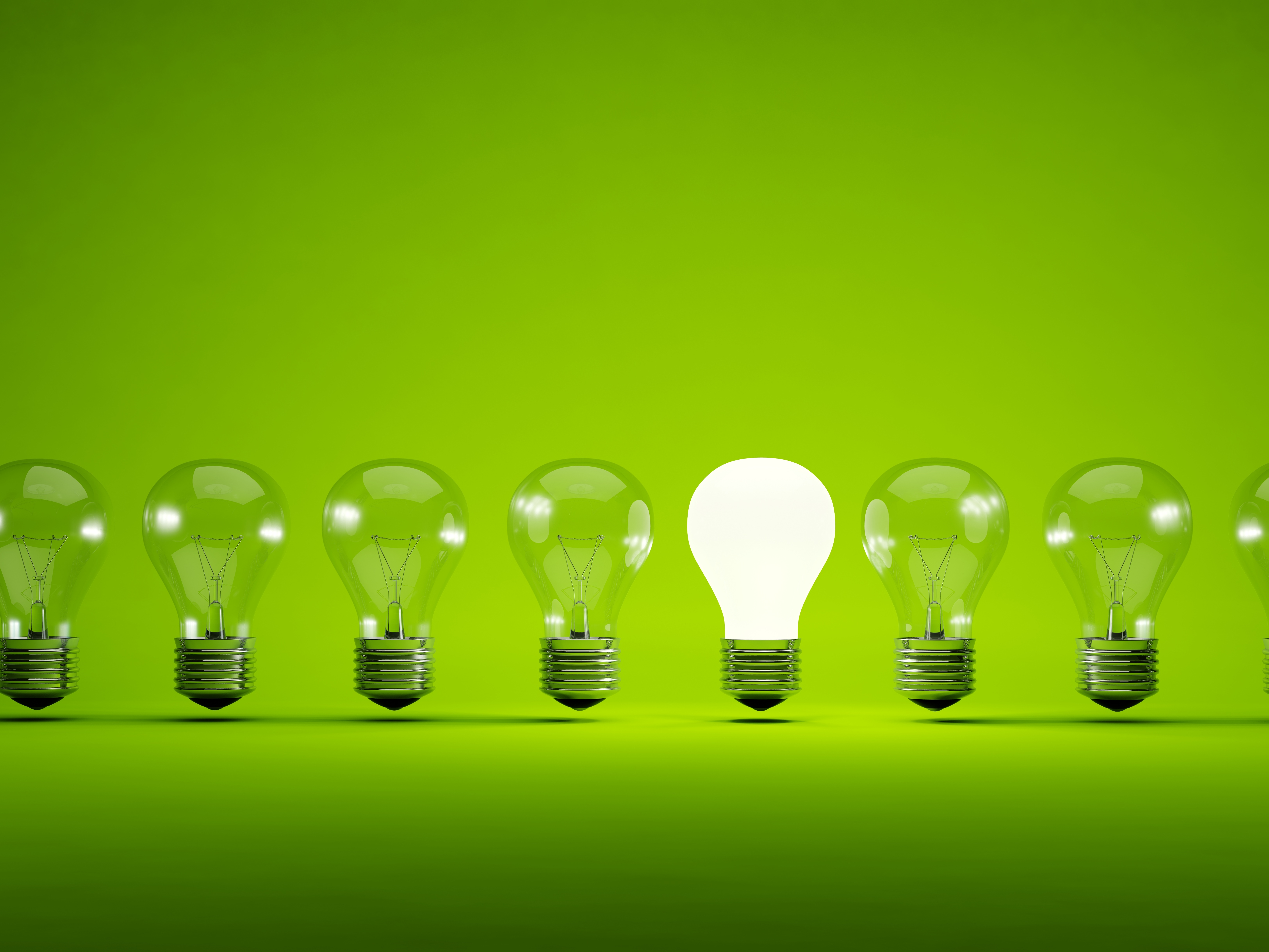 image green bulb for side project ideas