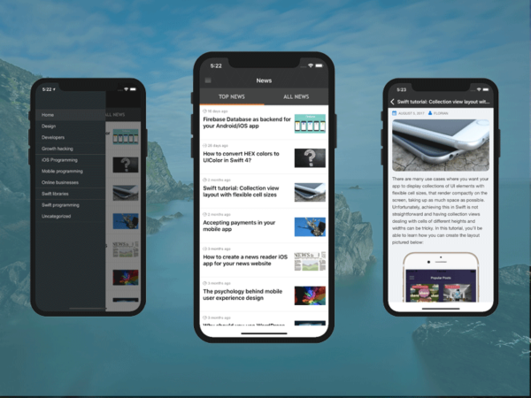 reuters news reader iphone app template wordpress