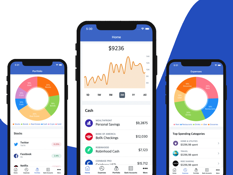 finance app template