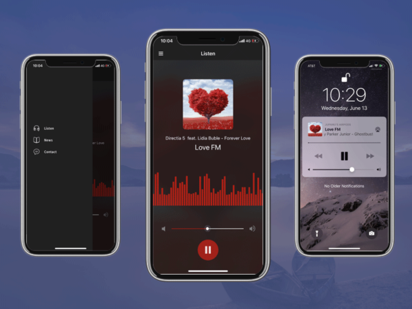 radio station music app template swift xcode iphone
