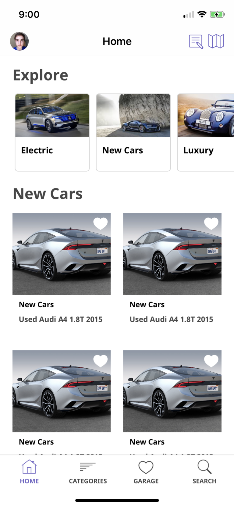 Car Dealership App Template in Swift for iOS Mobile App Templates